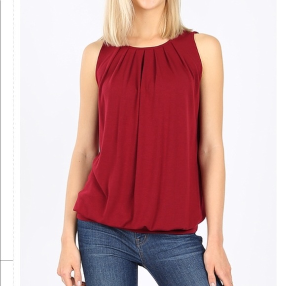 ⚡️LAST ONE⚡️Mya - red sleeveless top - Picture 2 of 8